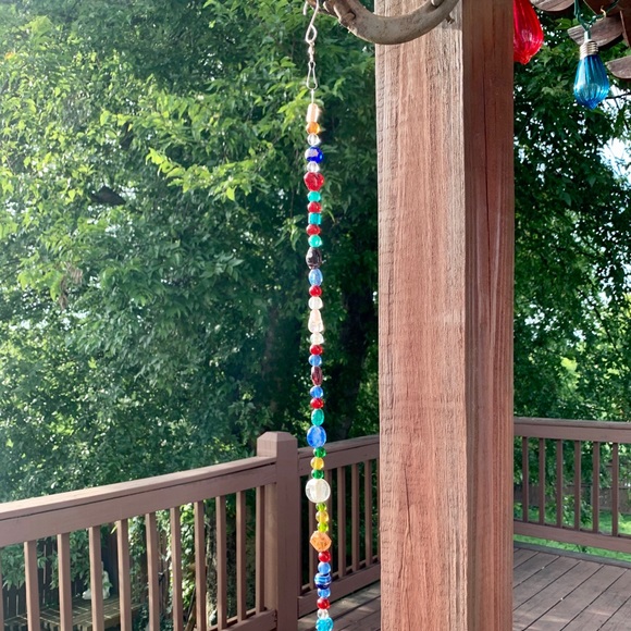 Pentagram Chakra Mystic Sun Catcher Beaded Strand - Picture 2 of 9